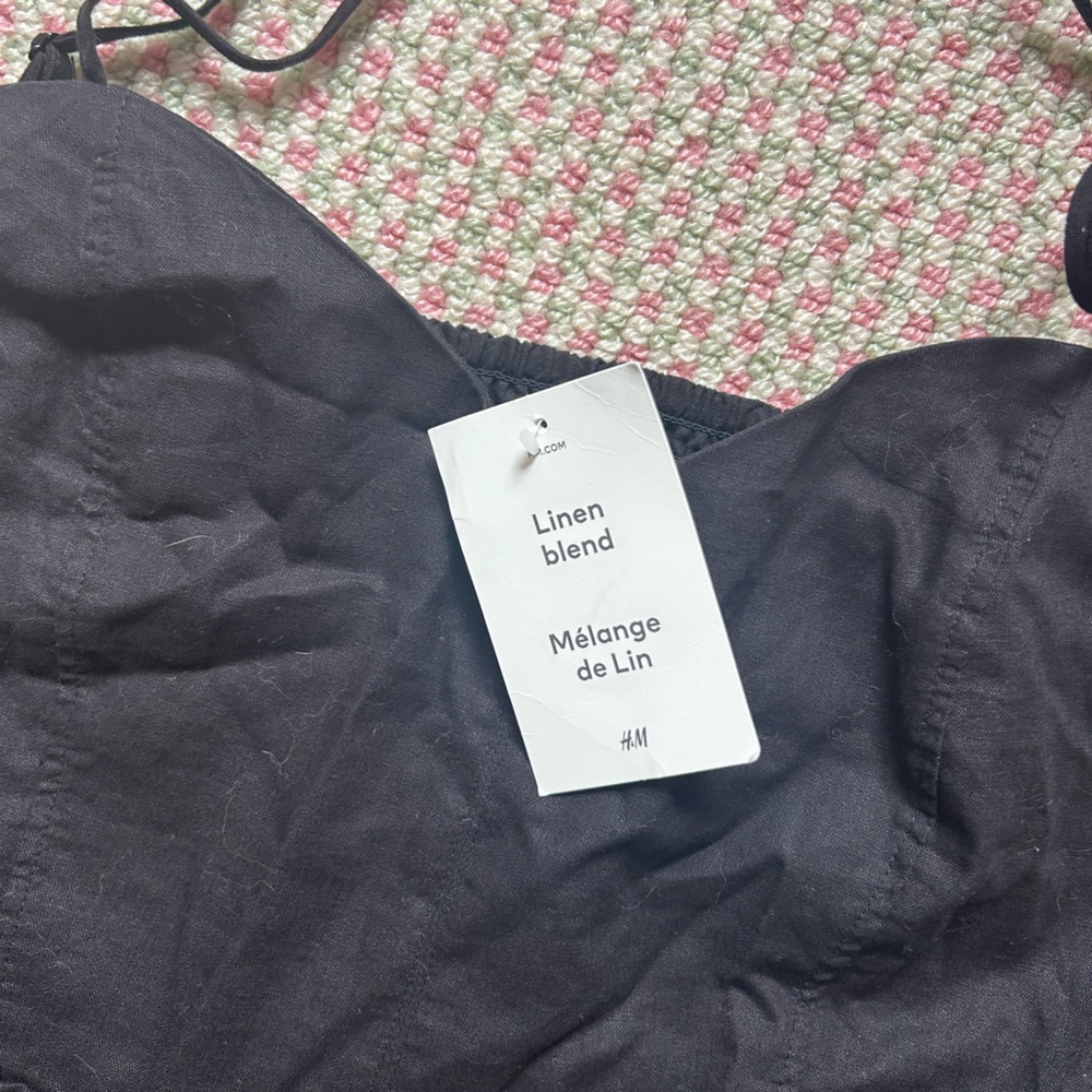 H&M Black Midi Spaghetti-Strap Dress - Picture 6 of 12